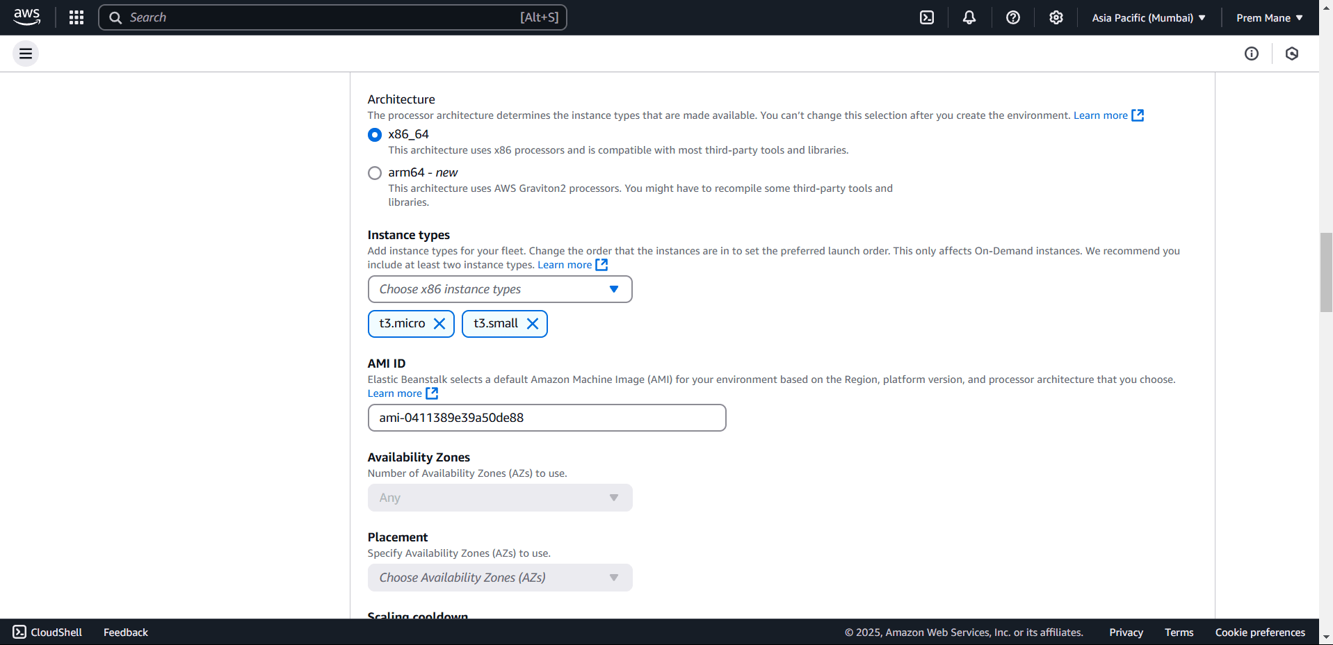 Architecture and Instance types