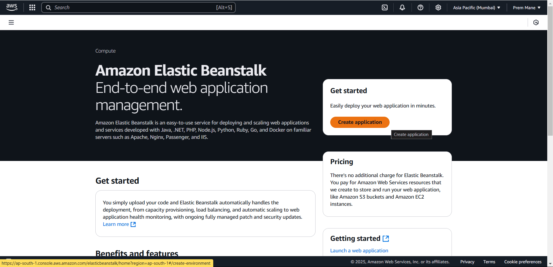 AWS Elastic Beanstalk Service