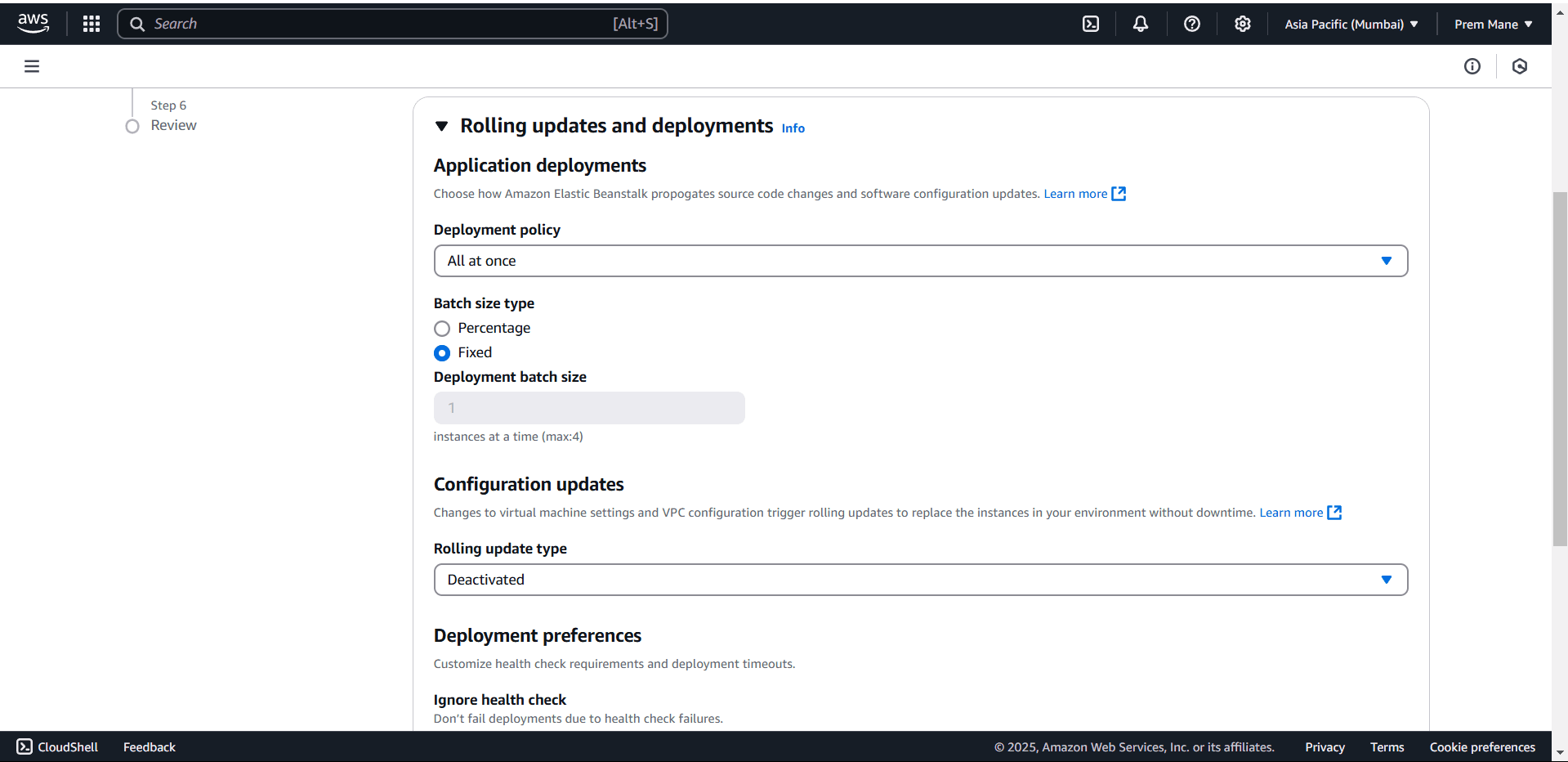 Rolling updates and deployments