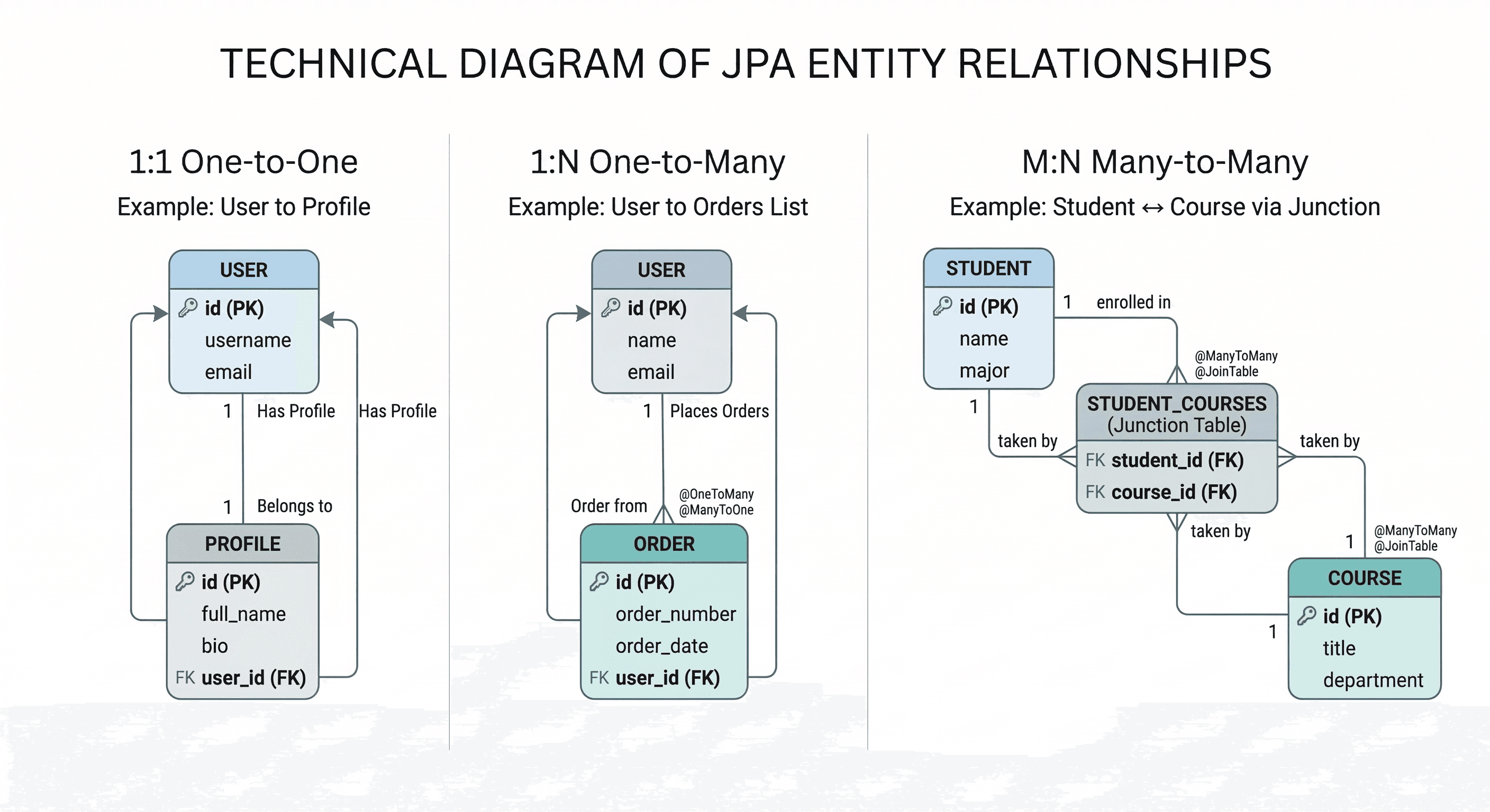 JPA Entity Relationship Mapping