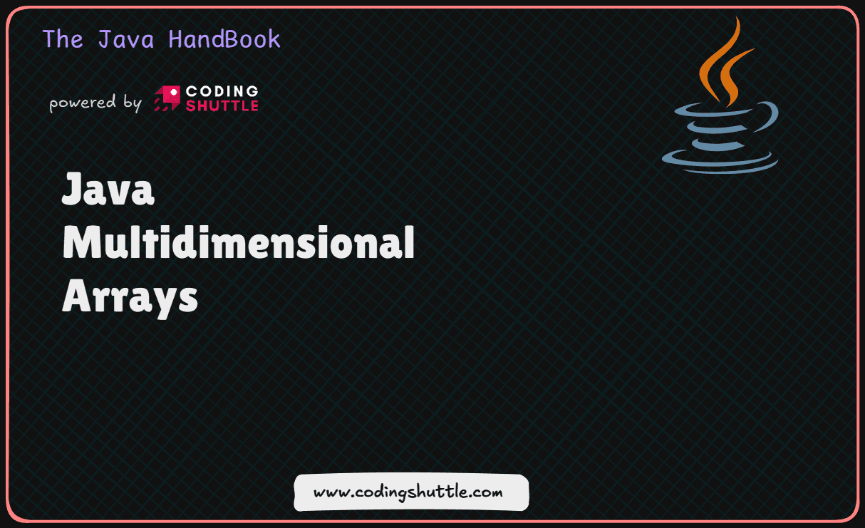 Java Multidimensional Arrays | Coding Shuttle