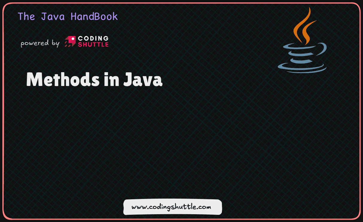 Methods in Java | Coding Shuttle