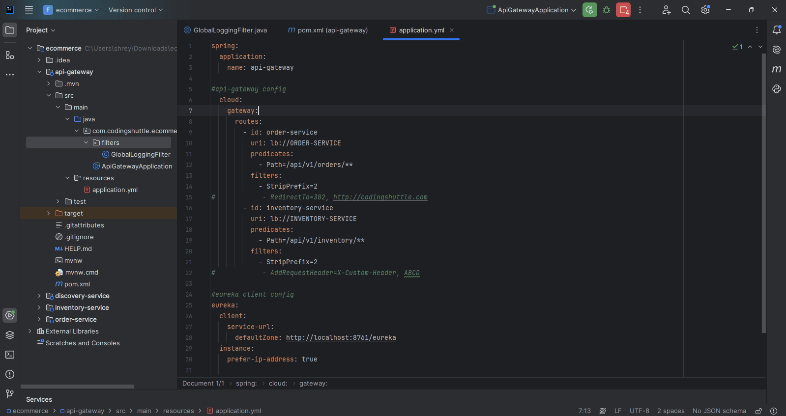 Api-Gateway yml file