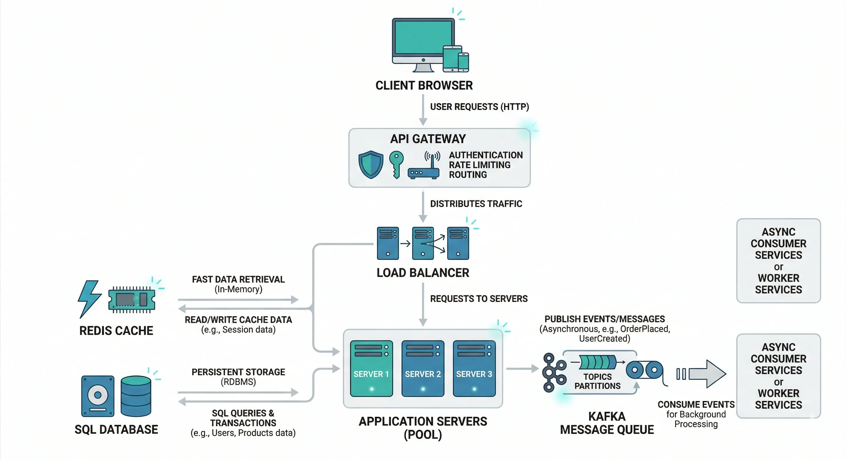 Core building blocks of a distributed system
