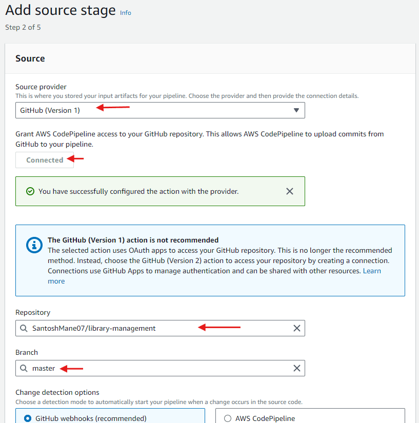 Add source stage